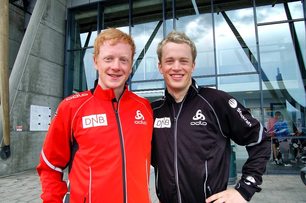 Johannes Thingnes Bø og Tarjei Bø. Foto: Stian Grythaugen